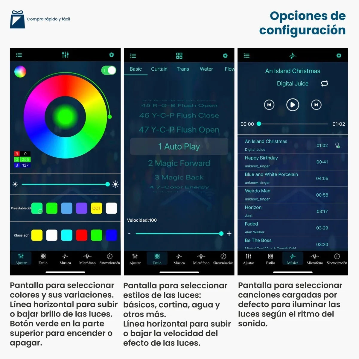 LUCES NAVIDEÑAS CONTROLADOS POR BLUETOOTH Y APP