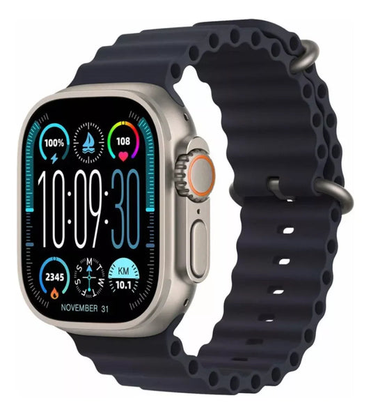 Smartwatch Deportivo HK9 Ultra 2 Max Plateado
