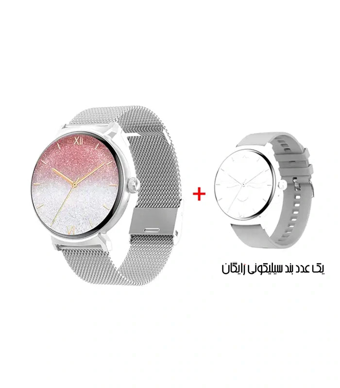 SMARTWATCH DT4 NEW RELOJ Para Dama doble correa silicona y metal